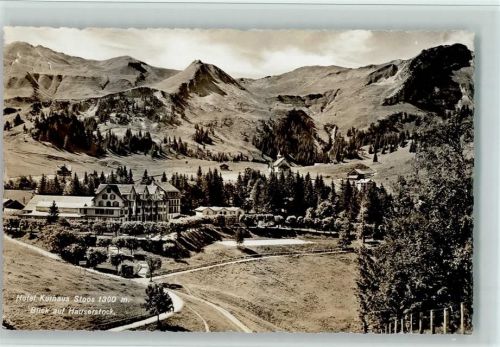 6433 Stoos SZ - Hotel Kurhaus Blick auf Hauserstock