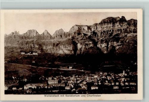 8880 Walenstadt - mit Sanatorium und Churfirsten