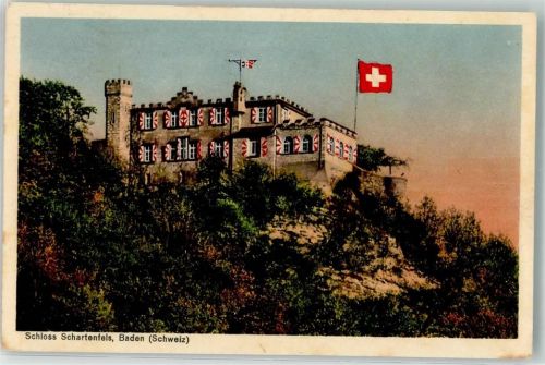 5400 Baden - Schloss Schartenfels Flagge Flaggenstempel
