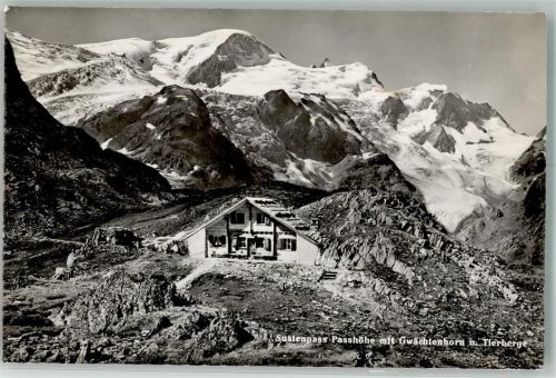 Sustenpass 1949 Foto AK Gasthaus Sustenpass Passhöhe