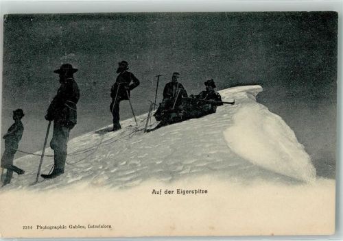 Eiger Grindelwald - Bergsteiger auf der Eigerspitze