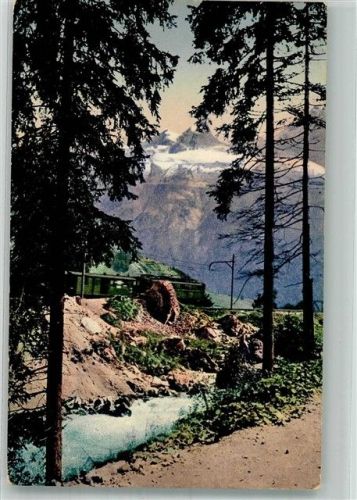 3718 Kandersteg Foto AK Eisenbahn Lötschbergbahn