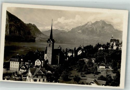 6353 Weggis Foto AK Kirche