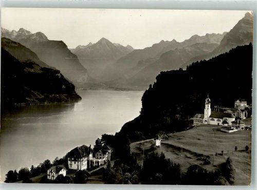 6377 Seelisberg Foto AK Hotel Bellevue