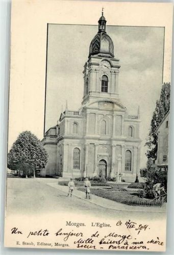 1110 Morges 1904 - Kirche