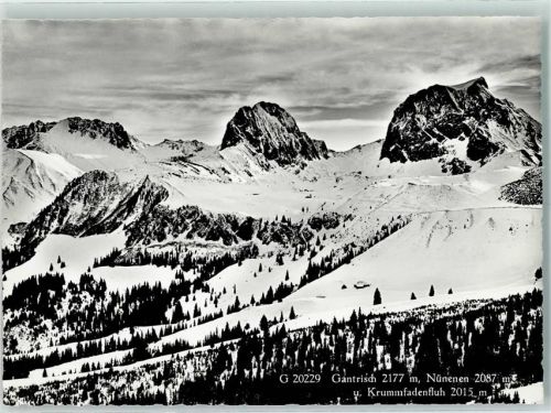 Gantrisch - Nünenen Krummfadenfluh Winter