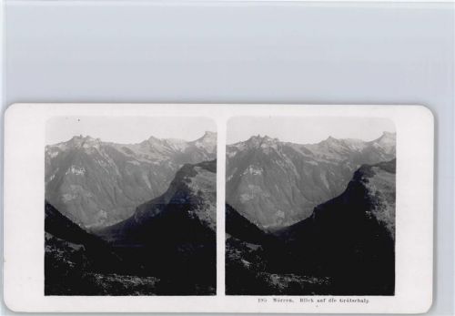 3825 Mürren - Stereofoto format ca. 18 x 9 cm