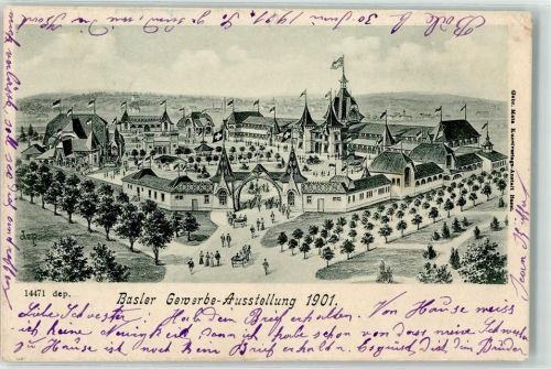 4000 Basel Bâle 1901 - Gewerbeausstellung