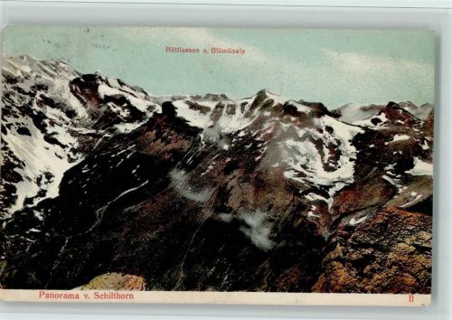 3825 Mürren - Büttlassen und Blümlisalp Panorama vom Schilthorn