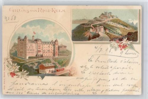 6410 Rigi Kulm Lithographie