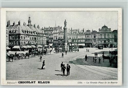 Lille La Grande Place de la Bourse AK Klaus Schokolade 1916