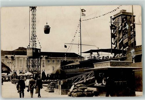 4000 Basel Bâle - Binnenschiffahrt Bananen Ausgerechnet Säcke Kran Ort lt. Stempel