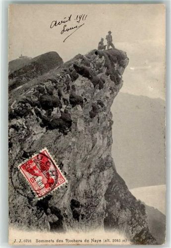 Rochers de Naye 1911 - Au Sommets