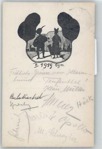 5723 Teufenthal AG 1919 Künstlerkarte Studentika 1919