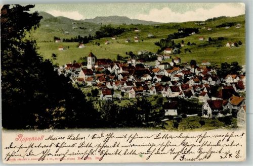9050 Appenzell 1906 Foto AK