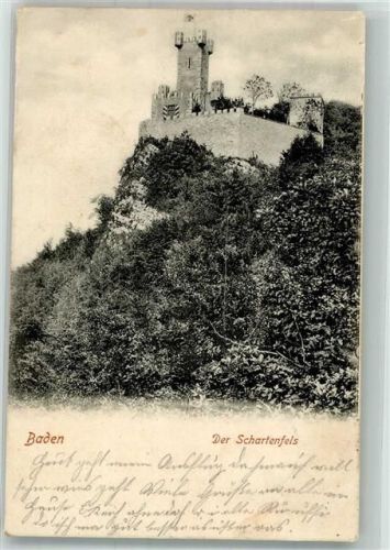 5400 Baden 1901 Foto AK Burg Schartenfels