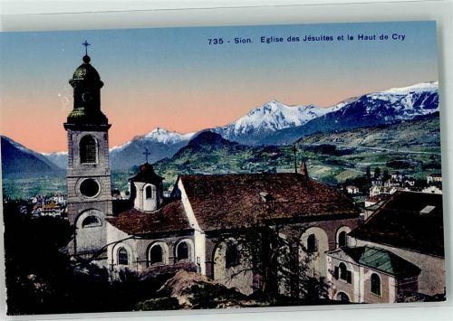 1950 Sion Sitten - Jesuitenkirche Haut de Cry