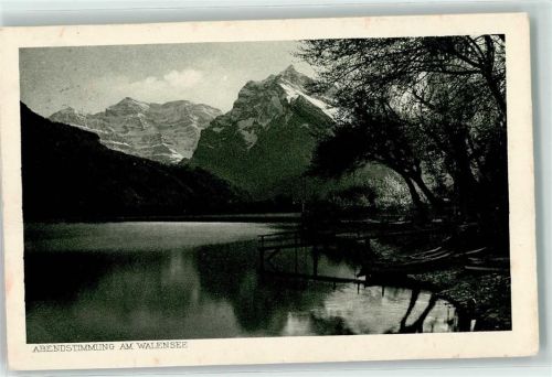 Walensee Wallensee Gebrauchsspuren Abendstimmung