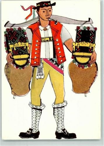 9050 Appenzell Gebrauchsspuren Appenzeller Senn Schweiz Tuberkulosenspende