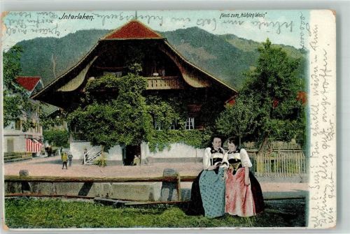 3800 Interlaken 1903 - Haus zum kühlen Wein Tracht
