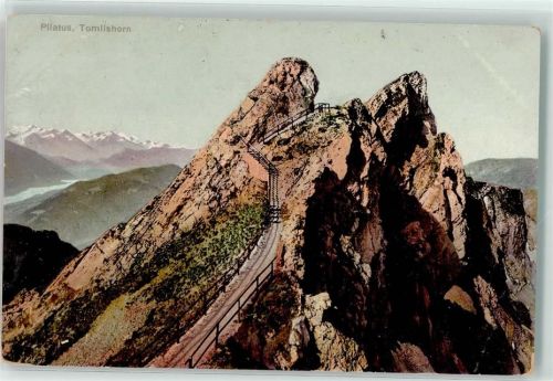 Pilatus Werbe AK Tomlishorn Werbung Apotheke R. Brandt