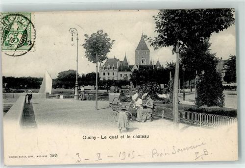 1000 Ouchy 1905 - le Quai Chateau