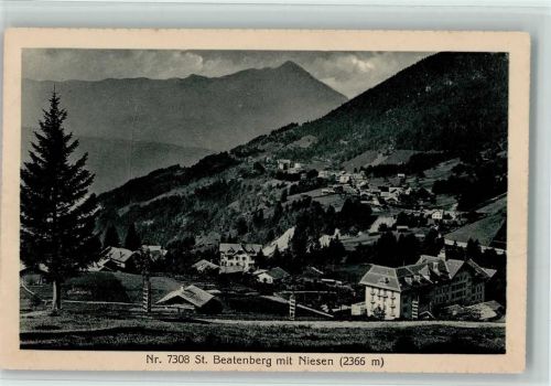 3803 Beatenberg 1918 - St. Beatenberg mit Niesen