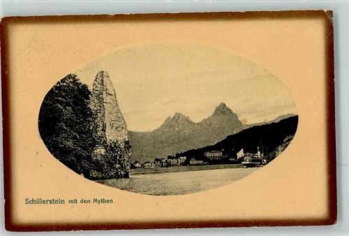 6440 Vierwaldstättersee Prägedruck Schillerstein Mythen