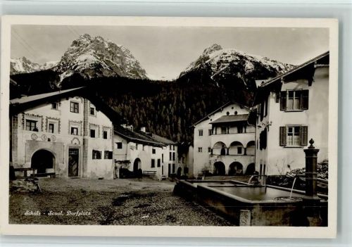 7550 Scuol Schuls - Dorfplatz