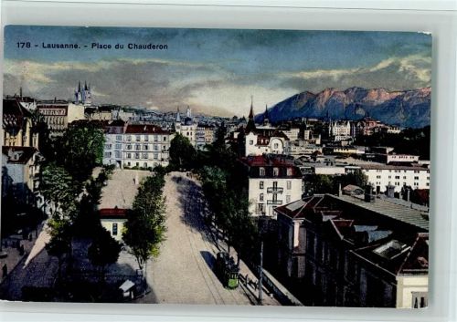 1000 Lausanne Losanna - Place du Chauderon Trambahn