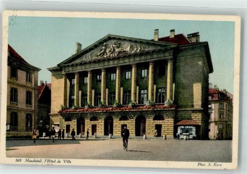 2000 Neuchâtel Neuenburg Foto AK Rathaus Foto Kern