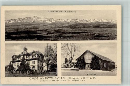 9515 Hosenruck 1921 Foto AK Hotel Nollen Festhütte