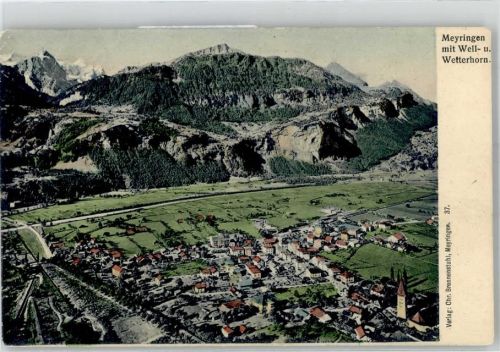 3860 Meiringen - Kirche Well- und Wetterhorn