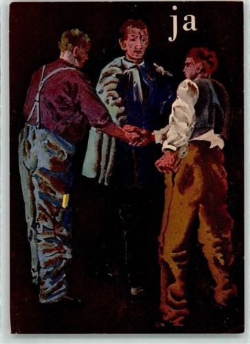 Schweiz Aktionskomitee der Arbeitnehmerverbände für das Beamtengesetz Motiv Schweiz