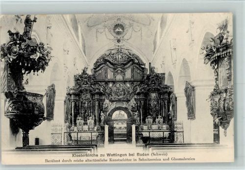 5430 Wettingen - Klosterkirche zu Wettingen bei Baden