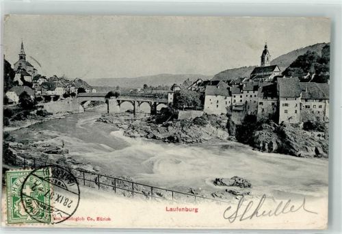 5080 Laufenburg 1907 - Rheinbrücke