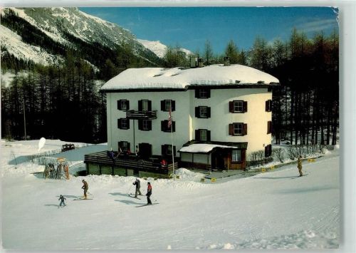 7435 Splügen - Winter Skifahrer Wädenswiler Ferienhaus