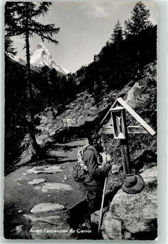 Mont Cervin - Bergsteiger Bergkreuz