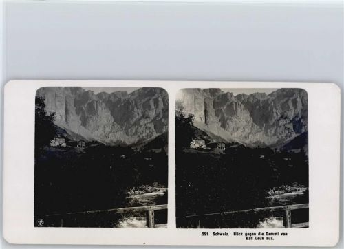 Gemmipass Wallis - Stereofoto format ca. 18 x 9 cm