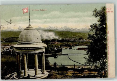 Alp Moosbielen 1907 Gebrauchsspuren Wappen Pavillon Felseck Wappen