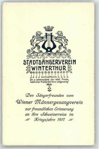 8400 Winterthur Klapp AK Sängerverein