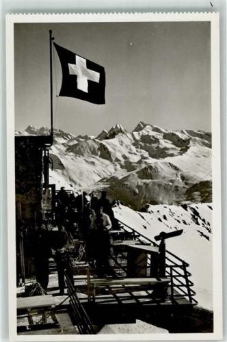 Weissfluhjoch Gebrauchsspuren Parsenn Gasthaus Foto AK Rudolf