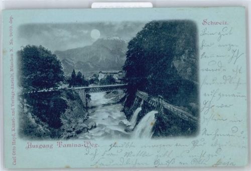 7310 Bad Ragaz Pfäfers Bad Mondschein Tamina Weg