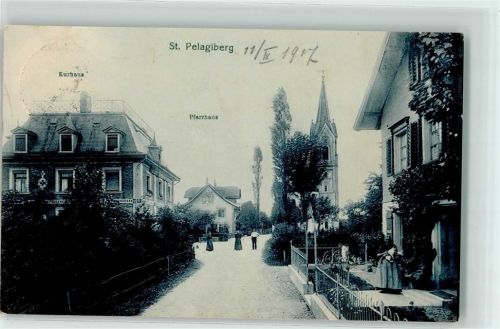 9225 St. Pelagiberg - Kurhaus Pfarrhaus Kirche Tracht