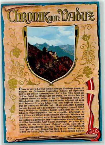 9490 Vaduz - Fürstentum Chronik