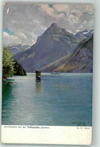 6461 Isenthal 1906 Künstlerkarte Uri Rotstock