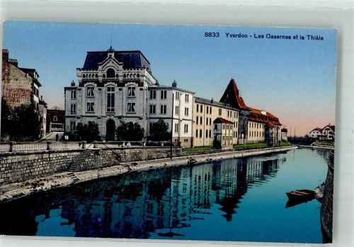 Yverdon-les-Bains Kaserne Militär Schweiz Foto AK