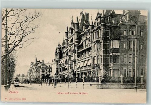 8000 Zürich - Rotes und weisses Schloss Tram