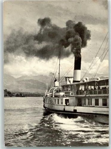 Genfersee Lac Leman Raddampfer Vevey Pro Infirmis Schweiz 1921 Gebrauchsspuren