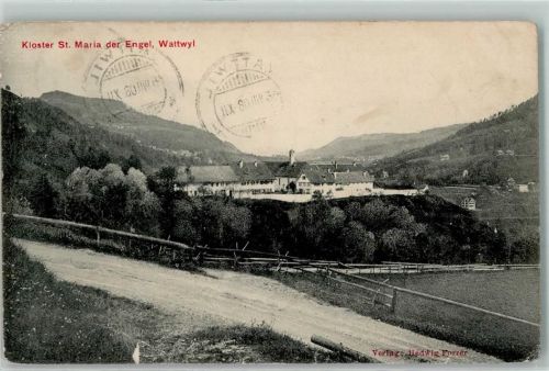 9630 Wattwil 1908 Gebrauchsspuren Kloster St Maria der Engel